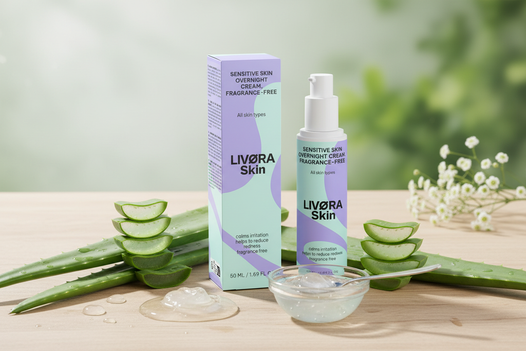 Sensitive Skin Overnight Cream, Fragrance-Free