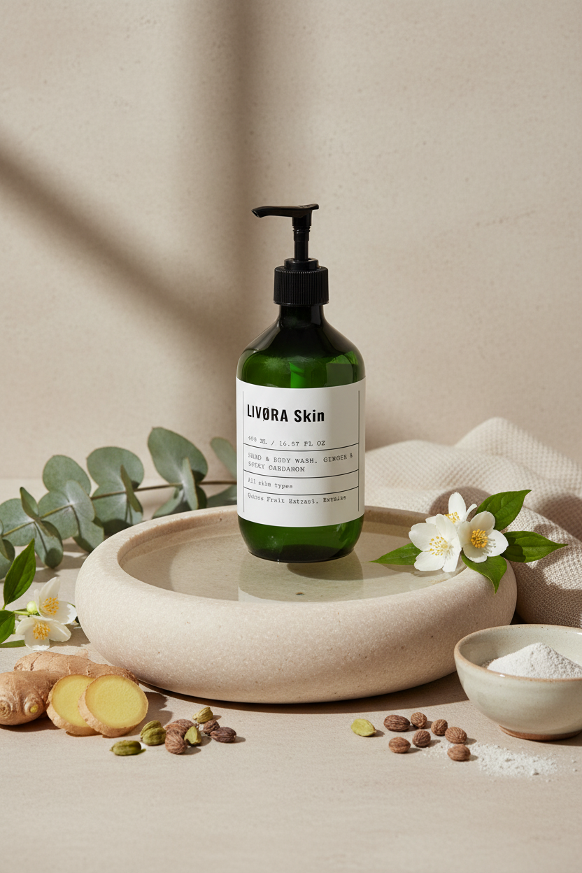 Hand & Body Wash, Ginger & Smoky Cardamom