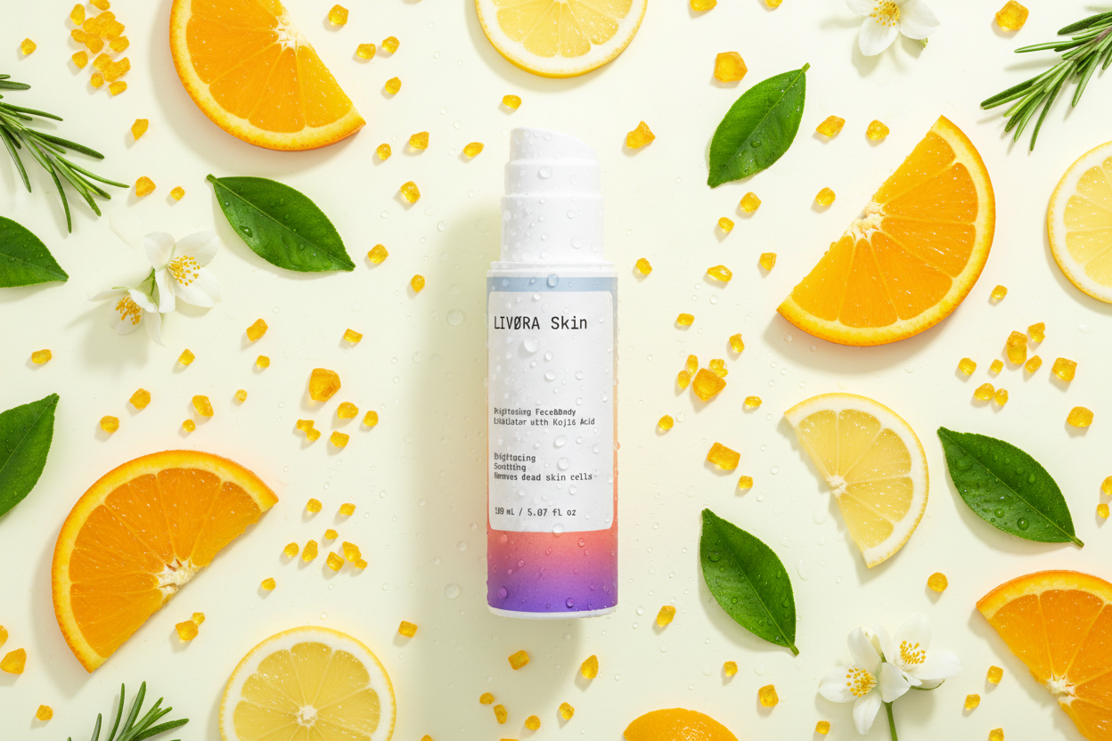 Brightening Face&Body Exfoliator with Kojic Acid