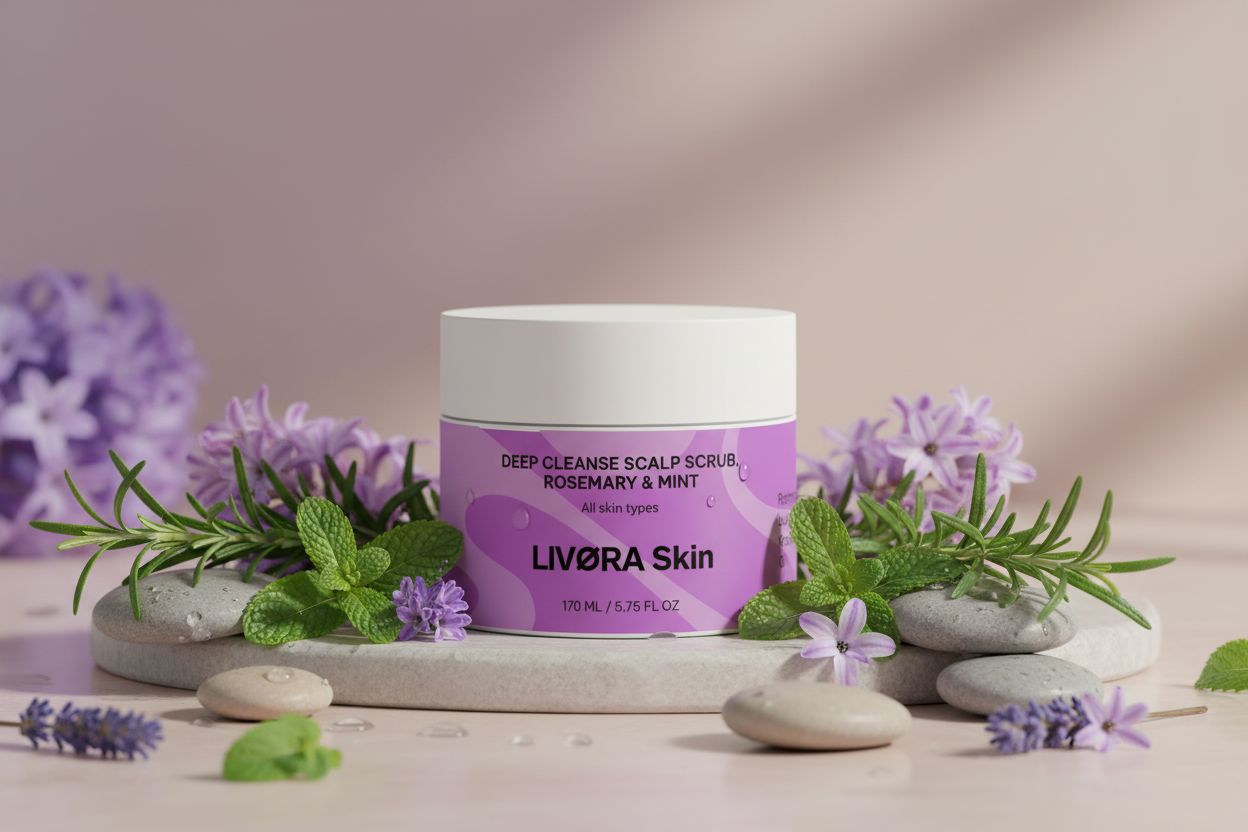 Deep Cleanse Scalp Scrub, Rosemary & Mint